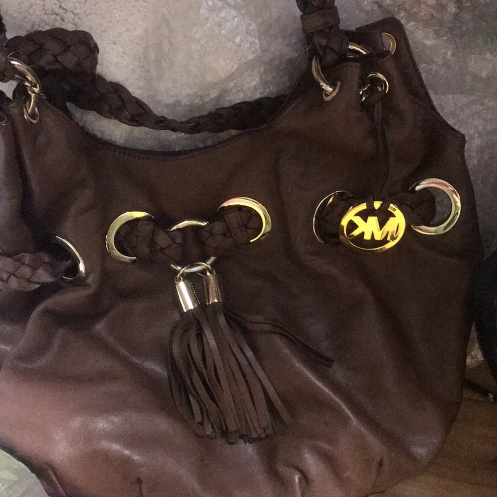 Dark brown handbag Micheal Kors